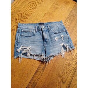 LUCKY BRAND Jeans Shorts Womens 8 / 29 Blue Summer RAW HEM ? Preowned Used
